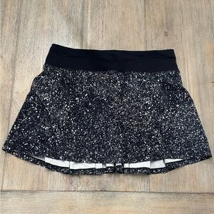 Lululemon Circuit Breaker Skirt Black/White | Size 6